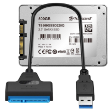 Комплект переходника USB 3.0 на SATA кабель-адаптер с SSD 500Gb