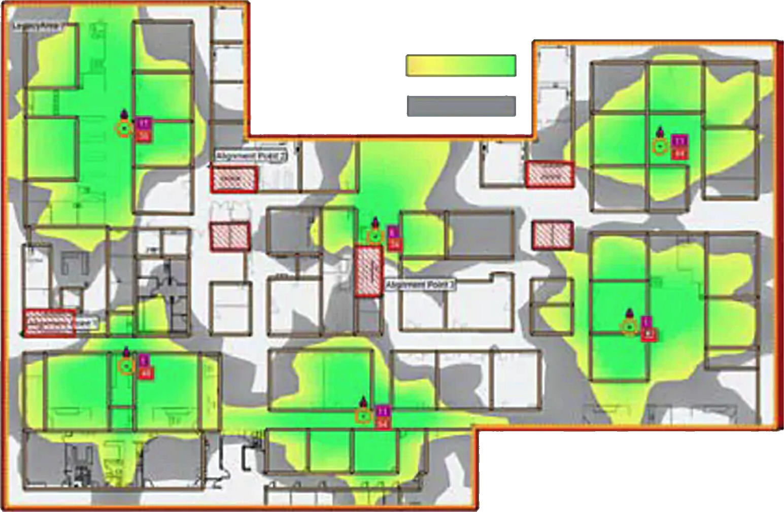 Тепловая карта Wi-Fi 6E